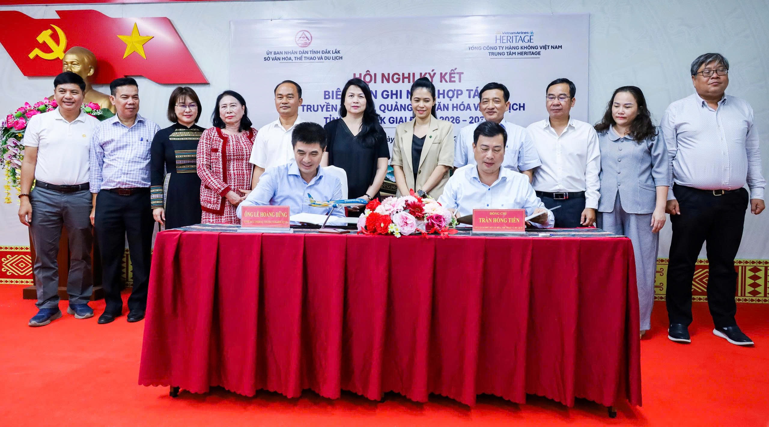 Sở Văn hóa, Thể thao và Du lịch tỉnh Đắk Lắk và Trung tâm Heritage - Tổng công ty Hàng không Việt Nam ký kết Biên bản ghi nhớ hợp tác về truyền thông, quảng bá văn hóa và du lịch tỉnh Đắk Lắk giai đoạn 2026–2030